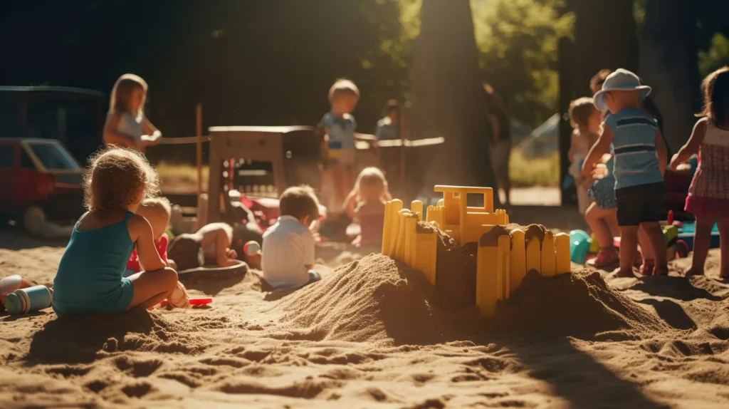 Spielplatz mit Kindern